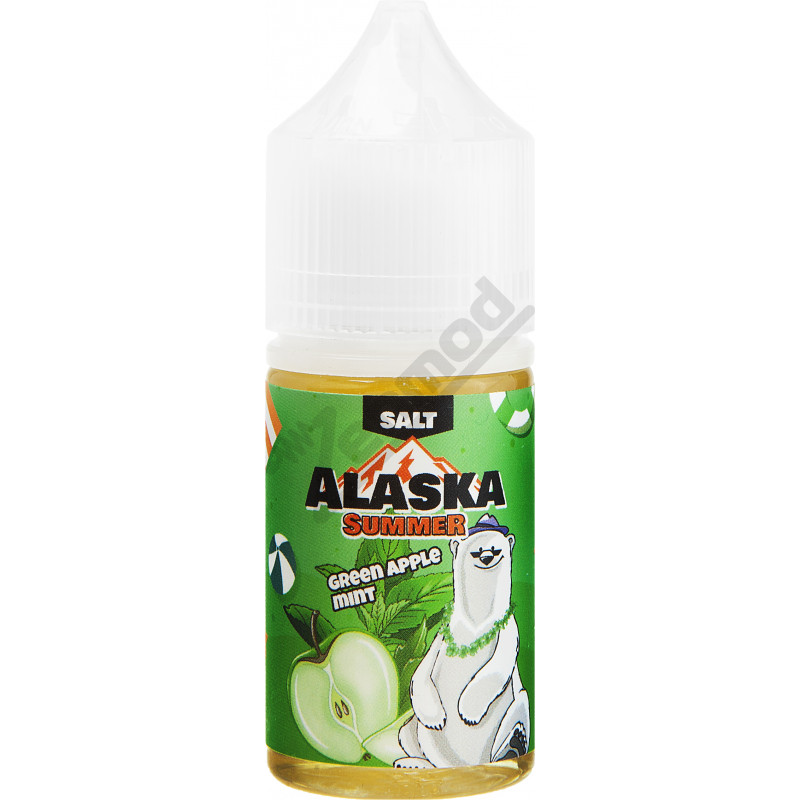 Фото и внешний вид — ALASKA Summer SALT - Green Apple Mint 30мл