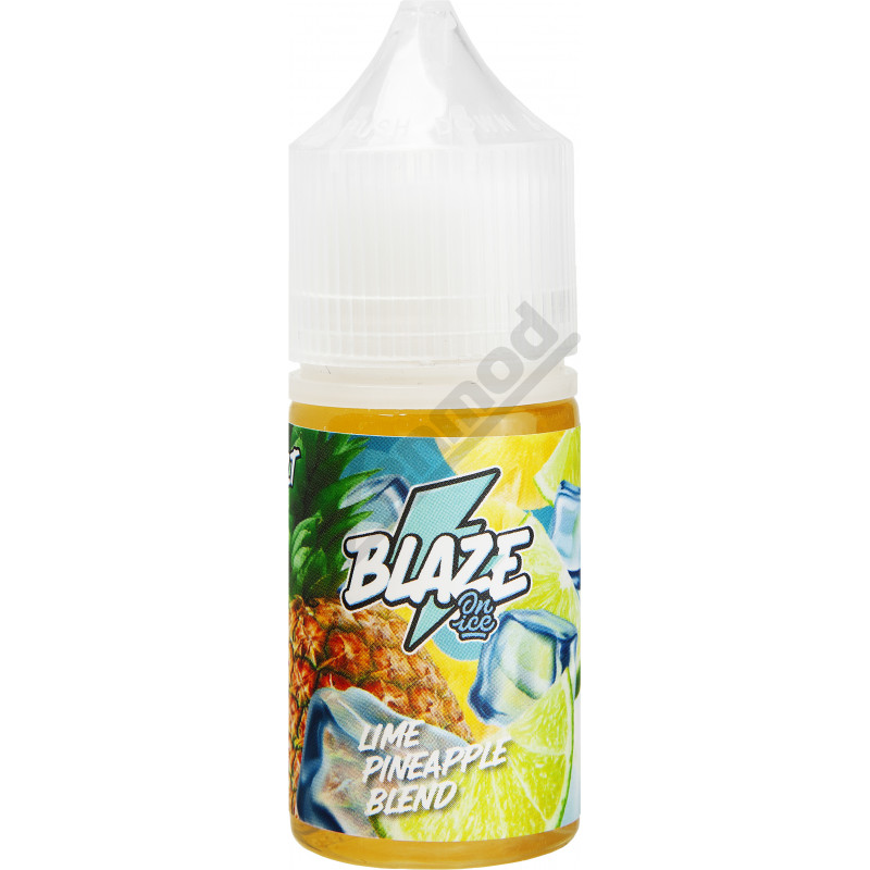 BLAZE SALT - Lime Pineapple Blend ON ICE 30мл Фото и внешний вид — BLAZE SALT - Lime Pineapple Blend ON ICE 30мл