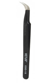 Пинцет стальной Vetus ESD-15